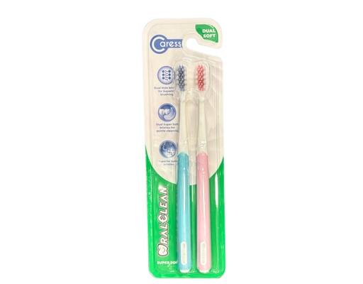 Lô 2 Bàn Chải Đánh Răng Siêu Mềm Caress Extra Soft OralClean ảnh 0