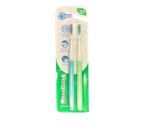 Lô 2 Bàn Chải Đánh Răng Siêu Mềm Caress Extra Soft OralClean ảnh 1