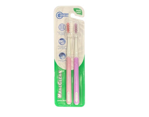 Lô 2 Bàn Chải Đánh Răng Siêu Mềm Caress Extra Soft OralClean ảnh 3