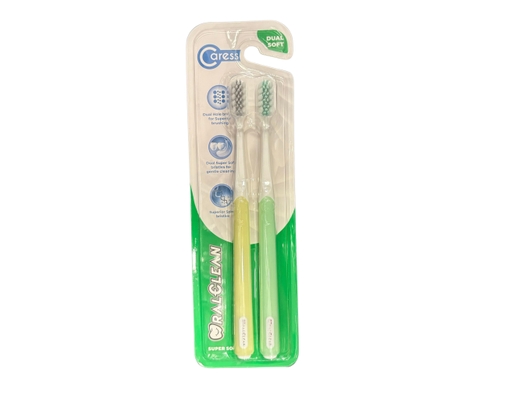 Lô 2 Bàn Chải Đánh Răng Siêu Mềm Caress Extra Soft OralClean ảnh 4