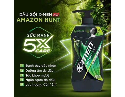 Dầu Gội Hương Nước Hoa Amazon Hunt 630g X-men ảnh 1