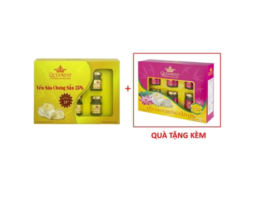 Yến Sào Chưng Sẵn 25% - 6 Lọ x 70ml Queennest ảnh 0