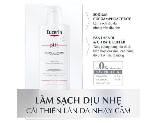 Sữa Rửa Mặt Dành Cho Da Nhạy Cảm pH5 400ml Eucerin ảnh 2