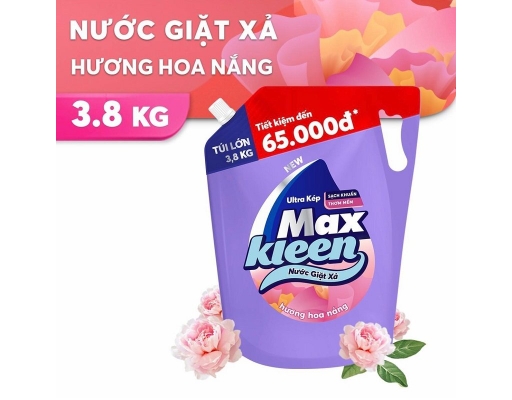 Nước Giặt Xả Hương Hoa Nắng 3.8kg MaxKleen ảnh 1