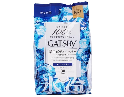 Khăn Ướt Khử Mùi Cơ Thể 30 Tờ GATSBY ảnh 0
