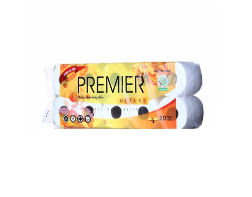 Giấy Vệ Sinh 3 Lớp Deluxe Vàng 10 Cuộn Premier Deluxe ảnh 3