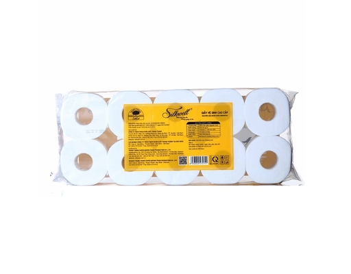 Giấy Vệ Sinh Cao Cấp 4 Lớp 10 Cuộn Silkwell ảnh 2