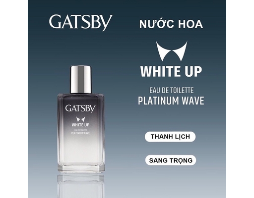 Nước Hoa White Up Eau De Toilette Platinum Wave 50ml GATSBY ảnh 1