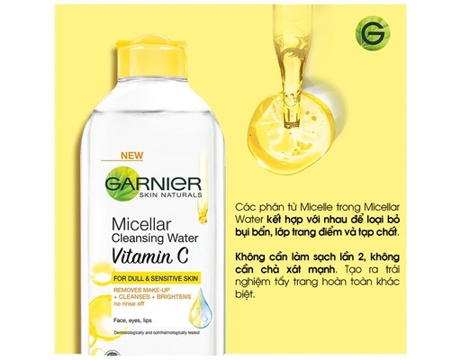 Nước Tẩy Trang Làm Sáng Da Vitamin C 400ml GARNIER ảnh 2