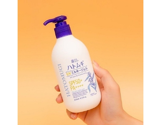 Gel Dưỡng Thể Chống Nắng Sáng Da SPF50+ PA++++ 250ml Hatomugi ảnh 1