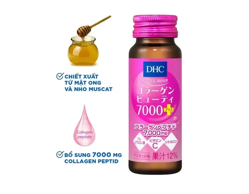 Thực Phẩm Bảo Vệ Sức Khỏe Nước Uống Collagen 7000 Plus - 10 Chai x 50ml DHC ảnh 3