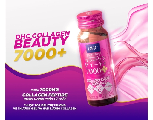 Thực Phẩm Bảo Vệ Sức Khỏe Nước Uống Collagen 7000 Plus - 10 Chai x 50ml DHC ảnh 4