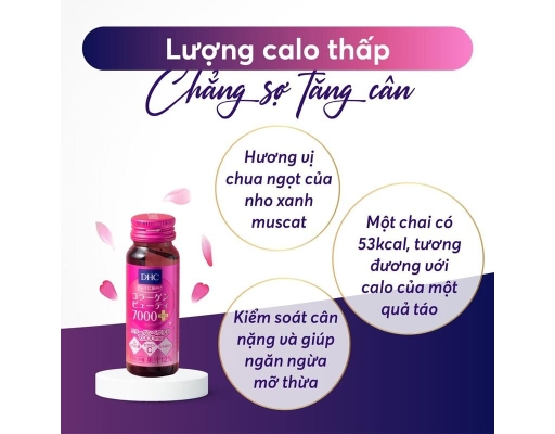 Thực Phẩm Bảo Vệ Sức Khỏe Nước Uống Collagen 7000 Plus - 10 Chai x 50ml DHC ảnh 7