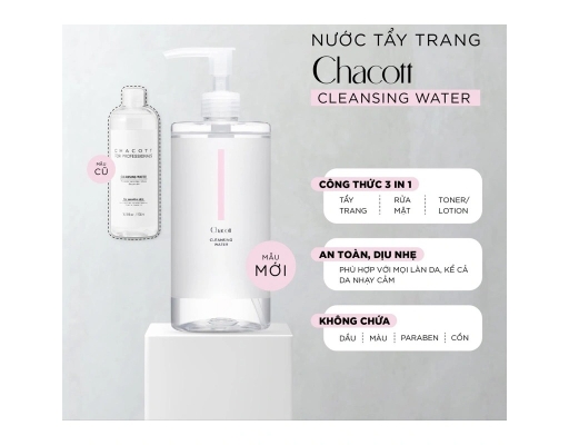 Nước Tẩy Trang Chuyên Dụng Làm Sạch Da 500ml Chacott ảnh 1
