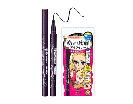 Bút Kẻ Mắt Nước Nét Mảnh Siêu Bền Màu #01 Đen Tuyền 0.4ml Kissme ảnh 3