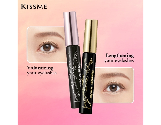 Mascara Màng Film Nâng Cong Và Dài Mi Màu Đen Tuyền 6g Kissme ảnh 1