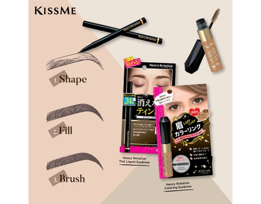 Bút Nước Kẻ Lông Mày Siêu Bền Nét Kẻ Siêu Mịn #02 Màu Nâu Đen 0.4ml Kissme ảnh 2