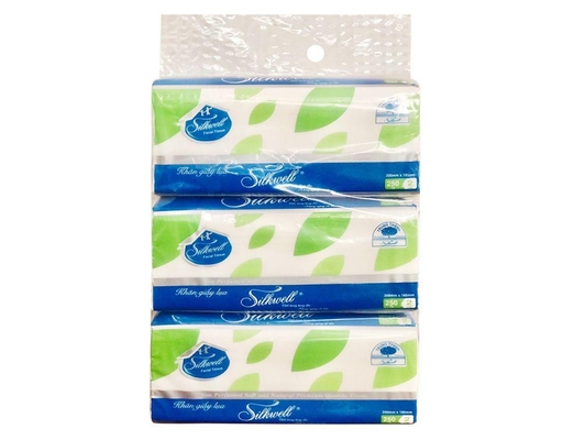 Khăn Giấy Rút 2 Lớp - 3 Gói x 250 Tờ Silkwell ảnh 0