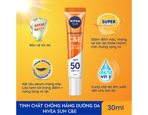 Tinh Chất Chống Nắng Vitamin C&E SPF50 Pa+++ 30ml NIVEA ảnh 1