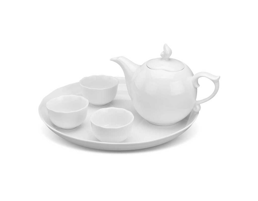 Bộ Trà 0.3L Mẫu Đơn Trắng Minh Long ảnh 0