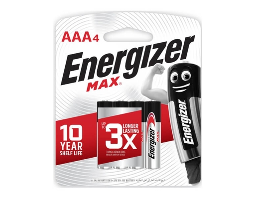 Pin AAA Max E92 BP4 Vỉ 4 Energizer ảnh 0
