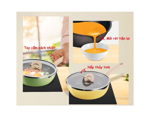 Chảo Nồi Có Nắp Đa Năng 3In1 22cm Màu Đen Tefal ảnh 3