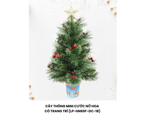 Cây Thông Mini Cước Nở Hoa 60cm HN60F-DC-18 Chaang Chiia ảnh 0