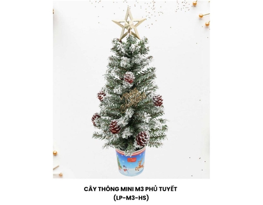 Cây Thông Mini Tuyết 38.10cm LP-M3-HS Chaang Chiia ảnh 0