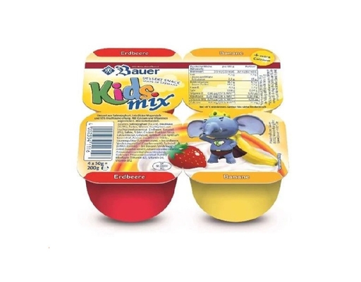 Phô Mai Hoa Quả Kids Mix Vị Dâu Chuối - 4 x 50g Bauer ảnh 0