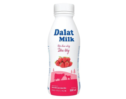 Sữa Chua Uống Vị Dâu Tây 500ml Dalatmilk ảnh 0