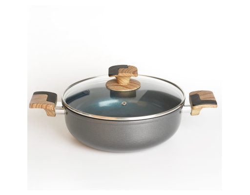 Chảo 2 Quai Nhôm Chống Dính Đáy Từ HCAGLX24W Happy Cook ảnh 0