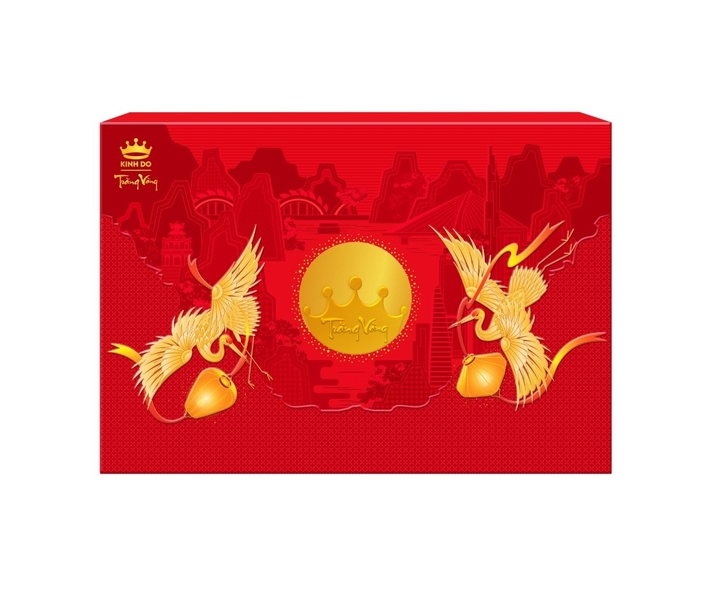 Hộp Bánh Trung Thu Hoàng Kim Vinh Hiển Đỏ