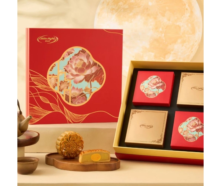 Hộp Bánh Trung Thu -Thanh Nguyệt Phú Quý 4Bx150g