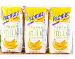 Promess - Lốc 6 Hộp Sữa Tươi Tiệt Trùng Hương Chuối 200ml