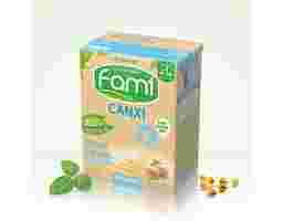 Fami - Lốc 6 Hộp Sữa Đậu Nành Canxi Ít Đường 200ml