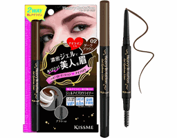Kissme - Bút Chì Gel 2 Trong 1 Heavy Rotation Siêu Mịn Siêu Chống Trôi Và Giữ Bền Màu Vẽ - Màu Nâu Đen #02