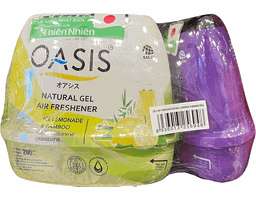 Oasis - Lô 2+1 Sáp Thơm Hương Đá Chanh & Tre Natural Gel Air Freshener Ice Lemonade & Bamboo