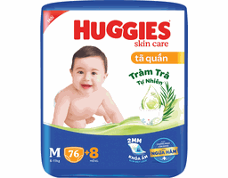 Huggies - Tã Quần Skin Care Super Jumbo M76 Cho Bé Từ 6-11kg