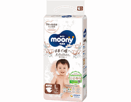 Moony - Tã Dán Natural L38 Cho Bé Từ 9-14kg