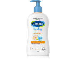 Cetaphil - Sữa Tắm Gội Cho Bé Organic With Calendula 400ml