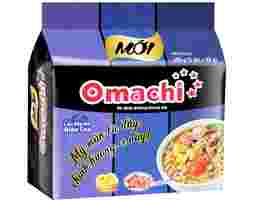 Omachi - Lốc 5 Mì Khoai Tây Lẩu Bắp Bò Riêu Cua