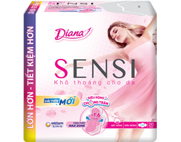 Diana - Băng Vệ Sinh Sensi Siêu Mỏng Cánh 20 Miếng