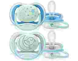 Philips Avent - Ty Ngậm Ban Đêm Cho Bé Từ 6-18 Tháng Tuổi SCF376/21 Vỉ Đôi