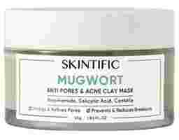 Mặt Nạ Đất Sét Ngải Cứu Giảm Mụn Mugwort Anti Pores & Acne Clay Mask SKINTIFIC