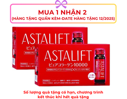 Hộp 10 Chai Nước Uống Bổ Sung 10,000mg Collagen Tinh Khiết Dạng Nước Drink Pure Collagen 10,000mg x 30ml Astalift