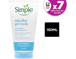 Gel Rửa Mặt Sạch Sâu Và Cấp Ẩm Micellar Gel Wash 150ml Simple