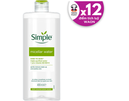 Nước Tẩy Trang Micellar Cấp Ẩm Tức Thì Simple