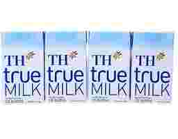 TH True Milk - Lốc 4 Hộp Sữa Tươi Tiệt Trùng Có Đường