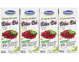 Vinamilk - Lốc 4 Hộp Sữa Đậu Nành Đậu Đỏ
