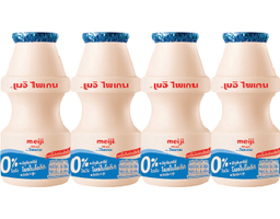 Meiji - Lốc 4 Sữa Chua Uống Nguyên Chất